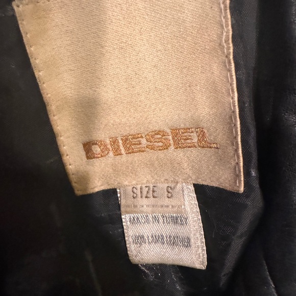 Vintage Diesel genuine lambskin leather jacket size small - Picture 3 of 6